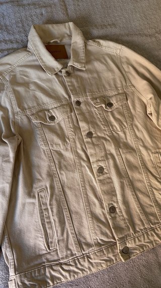 Chaqueta Vaquera Beige Pull&Bear Talla L