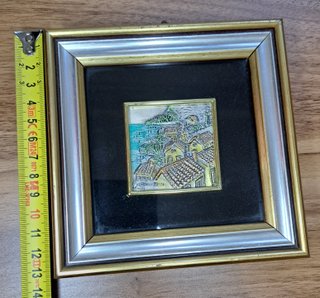 Quadro Paesaggio Costiero Argento 925
