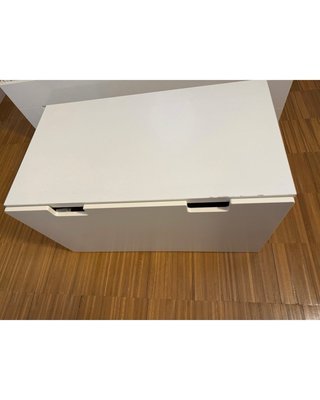 Baúl grande blanco de madera