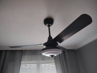 Ventilador de Techo, Gris y Blanco