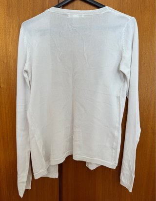 Cardigan fino branco Mango