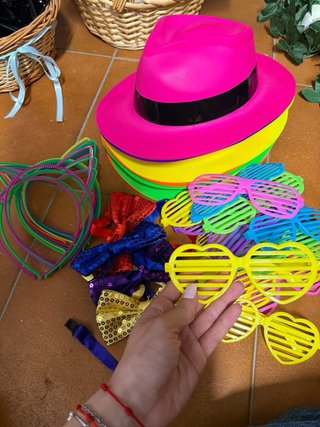 Pack boda hora loca accesorios neon