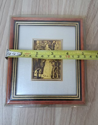 Sacra Famiglia Quadretto Foglia Oro