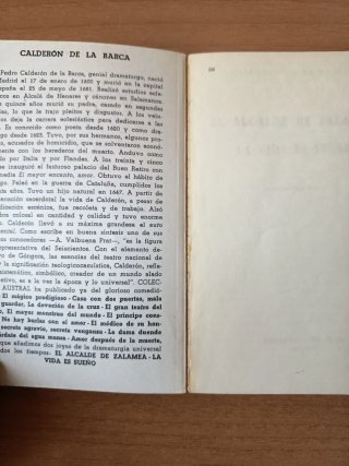 El alcalde de Zalamea. La vida es sueño.