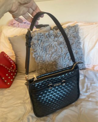Bolso Guess Negro Tejido