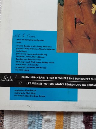 Vinilo Nick lowe
