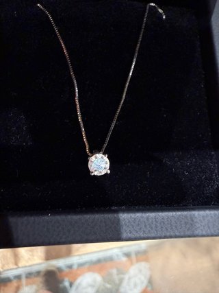 Colgante Oro Blanco 18K Diamante 0.36ct