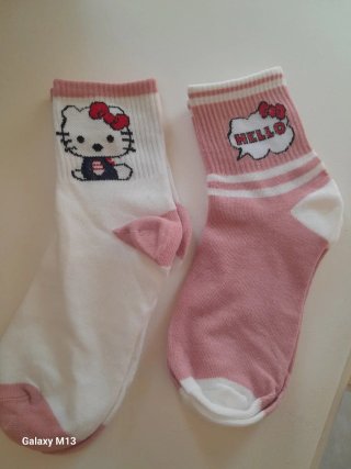6 pares Calcetines Hello Kitty Talla hasta la 38