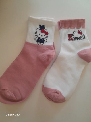 6 pares Calcetines Hello Kitty Talla hasta la 38