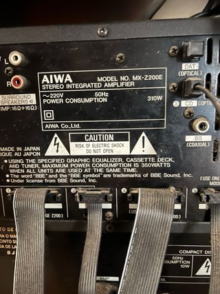 Equipo de musica AIWA HI-FI serie Z modular Negro