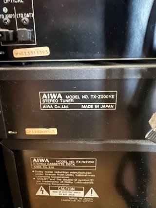 Equipo de musica AIWA HI-FI serie Z modular Negro