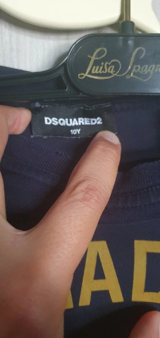 Dsquared2 maglia blu maniche lunghe