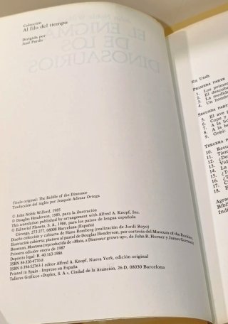 Libro El enigma de los dinosaurios