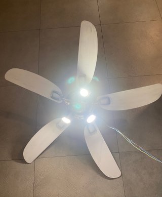 Ventilador de techo plateado STYLING