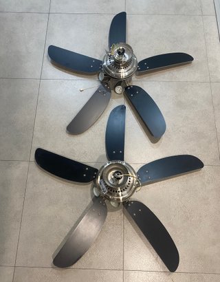 Ventilador de techo plateado STYLING