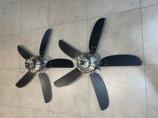 Ventilador de techo plateado STYLING