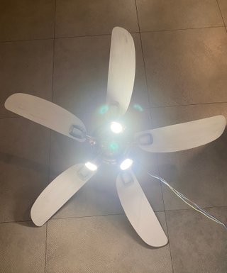 Ventilador de techo plateado STYLING