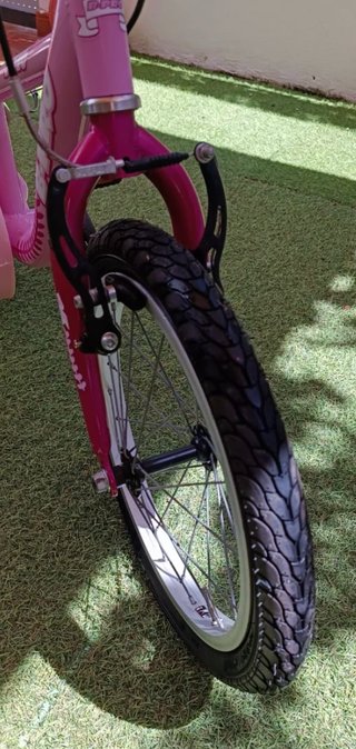 Bicicleta infantil rosa B-PRO 16 pulgadas