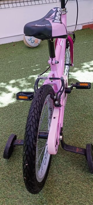 Bicicleta infantil rosa B-PRO 16 pulgadas