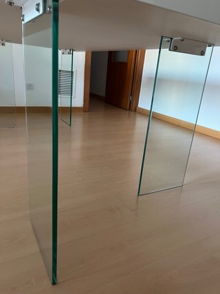 4 Patas de cristal para mesa de comedor