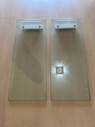 4 Patas de cristal para mesa de comedor