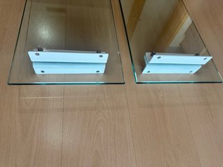 4 Patas de cristal para mesa de comedor