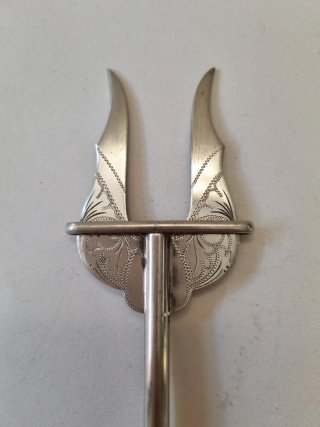 Pinza tenedor mecánica alpaca