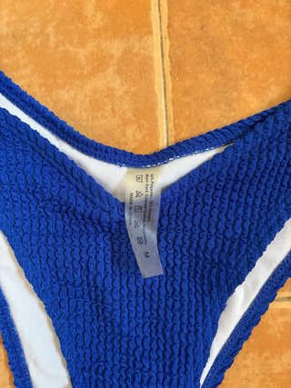 Bikini Shein Azul Texturizado