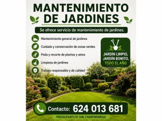 SERVICIO DE MANTENIMIENTO DE JARDINERÍA