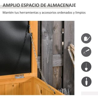 Baúl de Madera Exterior Marrón