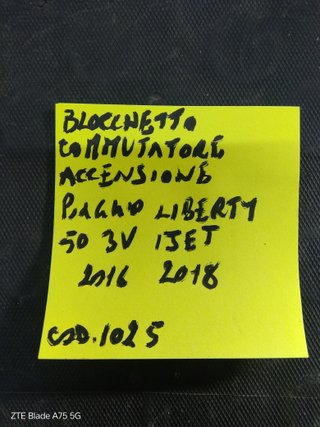 Blocchetto accensione Piaggio Liberty 50
