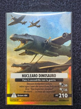 Carta Brainrot Nucleare Dinosauro 66P Alpha