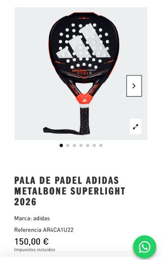Pala de pádel Adidas Metalbone Superlight