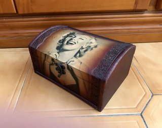 Caja Decorativa Madera Marilyn Monroe
