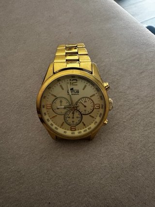 Orologio Lotus Uomo Cronografo Dorato