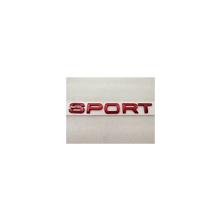 Emblema LATERAL/TRASERO SPORT LETRAS ROJAS