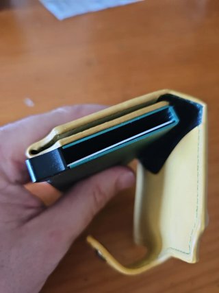 Cartera hombre tarjetero con cremallera