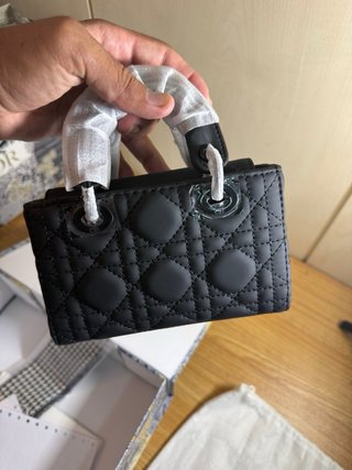 Borsa Mini Stile Dior Nera – Nuova con Scatola, Du