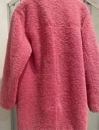 Abrigo rosa peluche