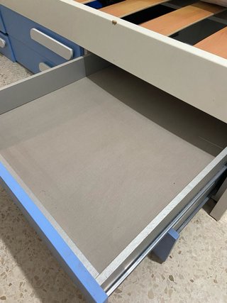 Cama 90x200 con cajonera