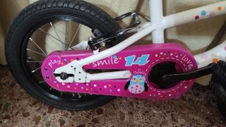 Bicicleta B-Pro JR14 Rosa y Blanco