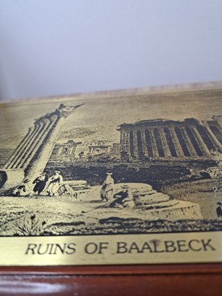 Quadro Rovine Baalbek Incisione Lamina