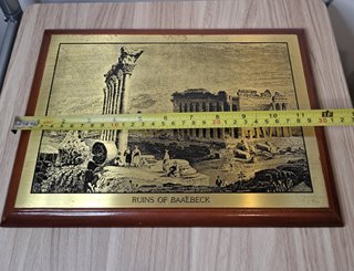 Quadro Rovine Baalbek Incisione Lamina