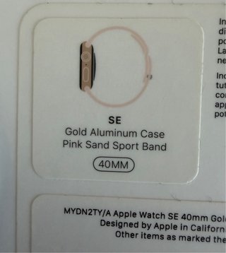Apple Watch SE 40mm Rosa/Plata