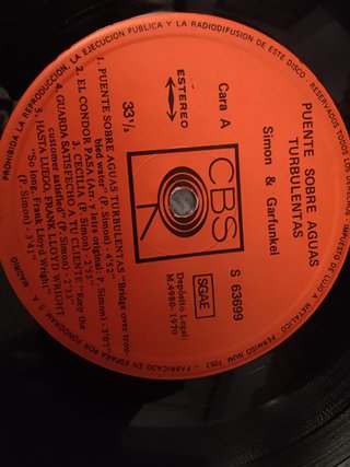 Vinilo Simon & Garfunkel Puente sobre aguas turbul