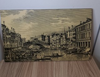 Pannello Vintage Venezia Ponte di Rialto
