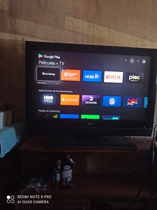 TV Box Android con Mando y Cables