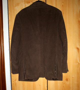 Americana de pana, marrón, talla 46, algodón