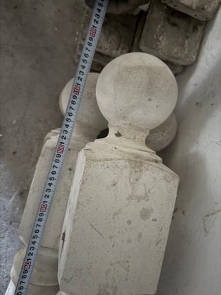 Balaustradas de hormigón blanco