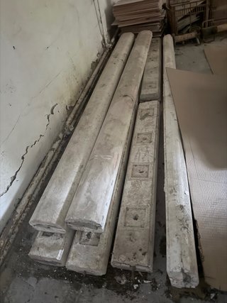 Balaustradas de hormigón blanco